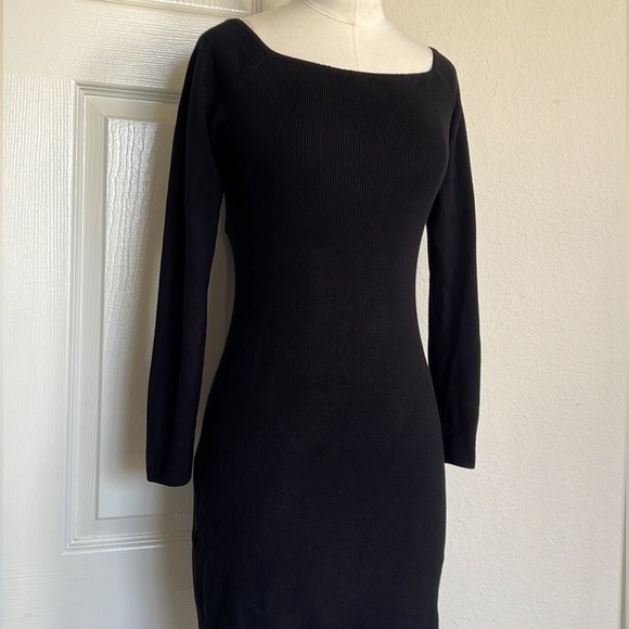 NWT & Other Stories Black Ribbed Dress - Picture 3 of 9